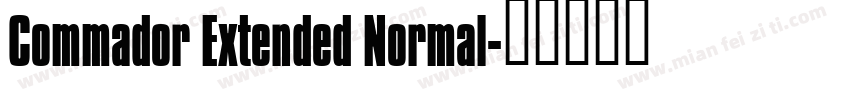 Commador Extended Normal字体转换